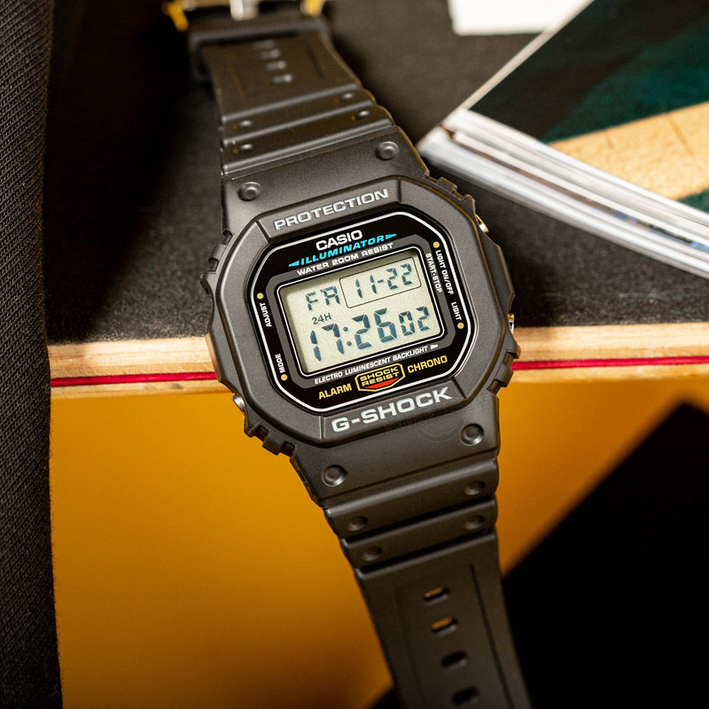 卡西欧全职高手江疏影同款卡西欧手表时尚男表女表dw-5600e-1v-mc母婴