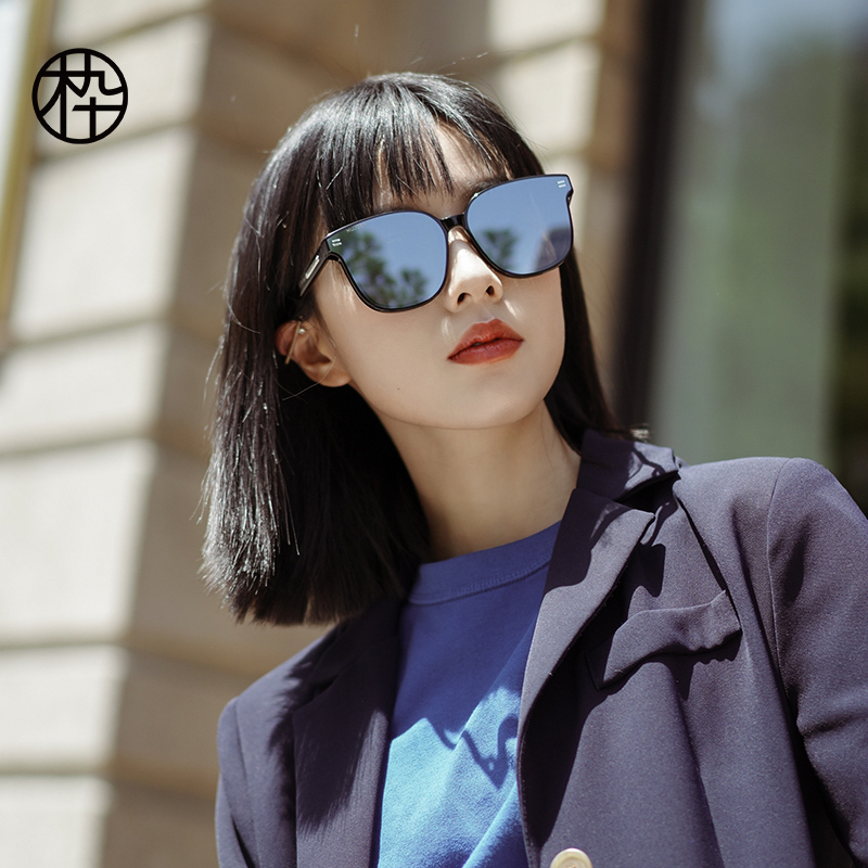木九十太阳镜大框遮脸水银防紫外线墨镜女高高级mj102sf556太阳眼镜
