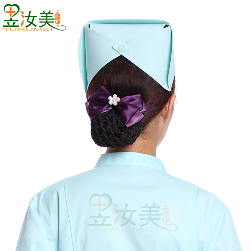 护士医生帽子工作帽头花燕男女医用蓝色粉色医护制服