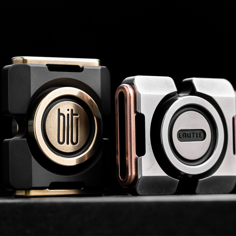 老铁匠原创edc bit系列bit02mini迷你h2双叶指尖陀螺两页指尖螺旋