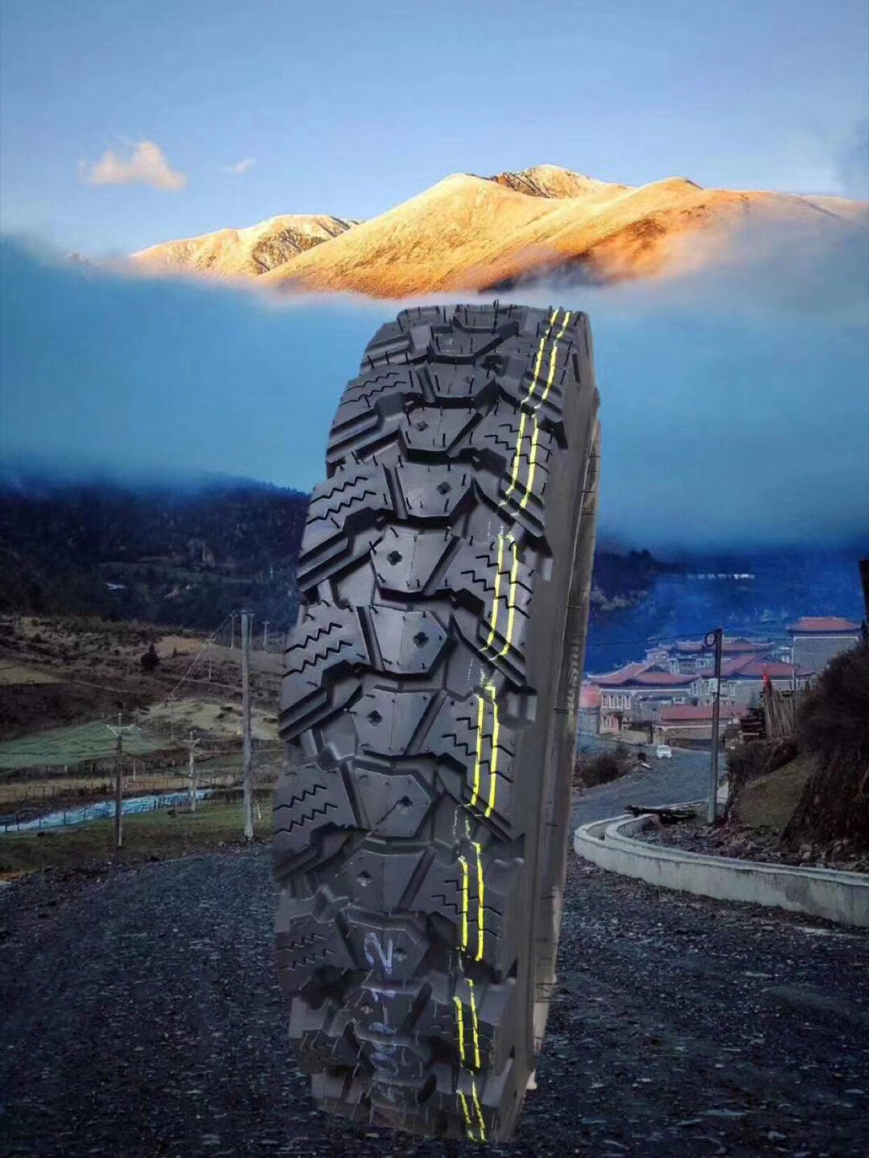 三轮车深度花纹雪地防滑摩托电动车层级轮胎4.00-4.50-5.