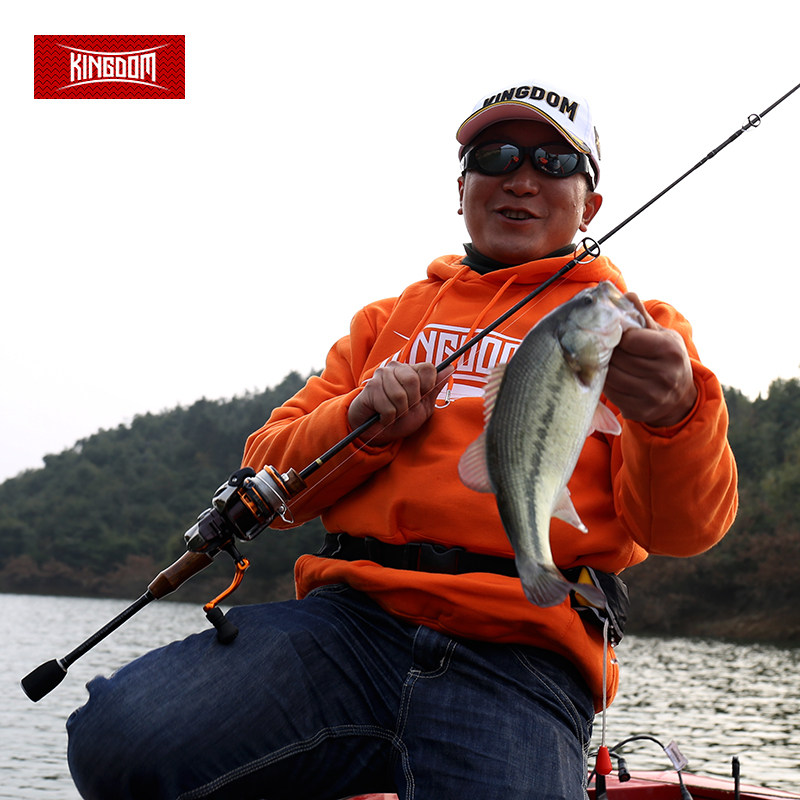 国王路亚新款solo独奏枪柄直柄远投翘嘴鲈鱼鳜鱼路亚竿