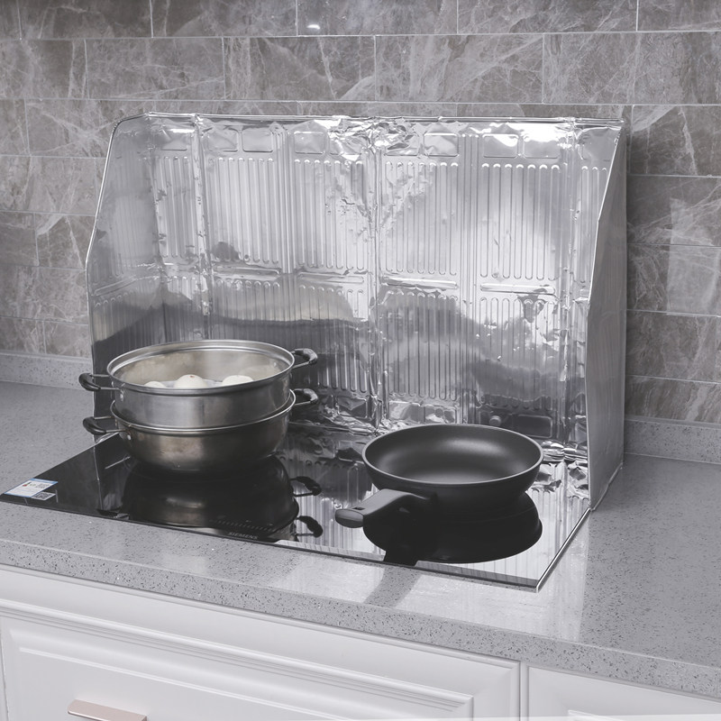 fasola厨房挡油板隔煤气灶台油挡板隔油铝箔创意炒菜隔热隔油板