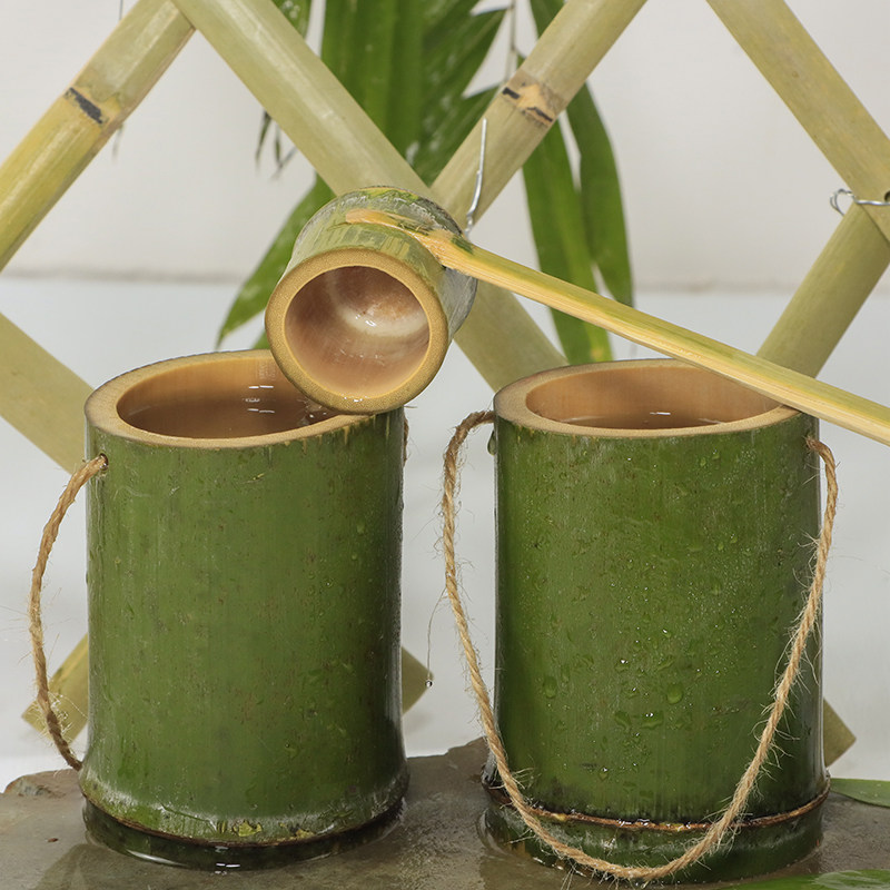 竹子贵州楠竹竹筒盆栽花盆新鲜现做竹具制品其它园艺用品