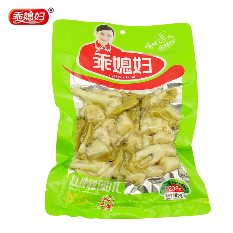 乖媳妇 野山椒土鸡爪 238g包装泡椒鸡爪休闲零食品办公室零嘴 - 宝莎