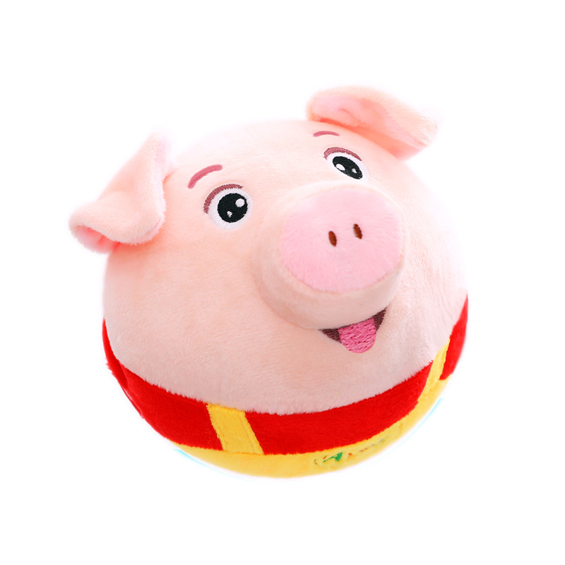 唱歌说话跳跳猪会唱学说网红音乐玩具面包超人会说毛绒布艺类玩具
