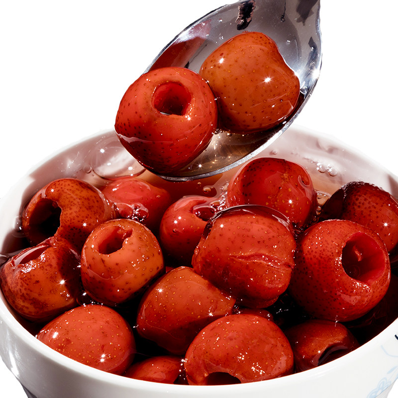 山楂盛东罐头300g新鲜糖水型烘焙水果罐头果捞玻璃瓶水果罐头