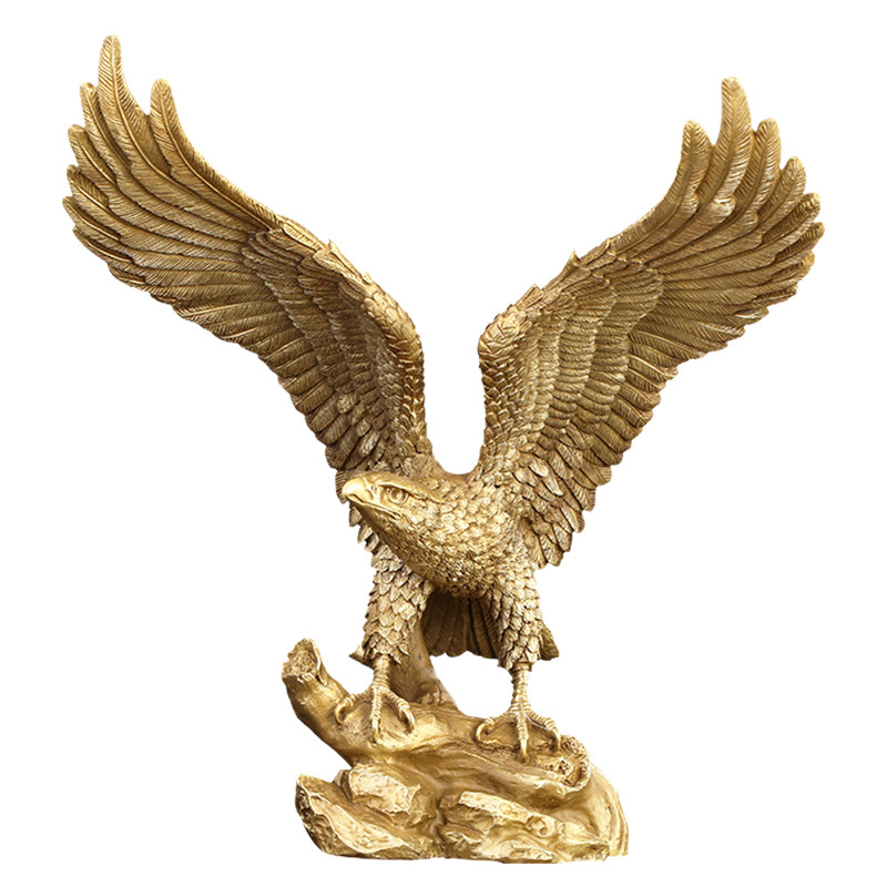 徽匠铜韵纯铜老鹰大鹏展翅摆件风水商务务公摆件