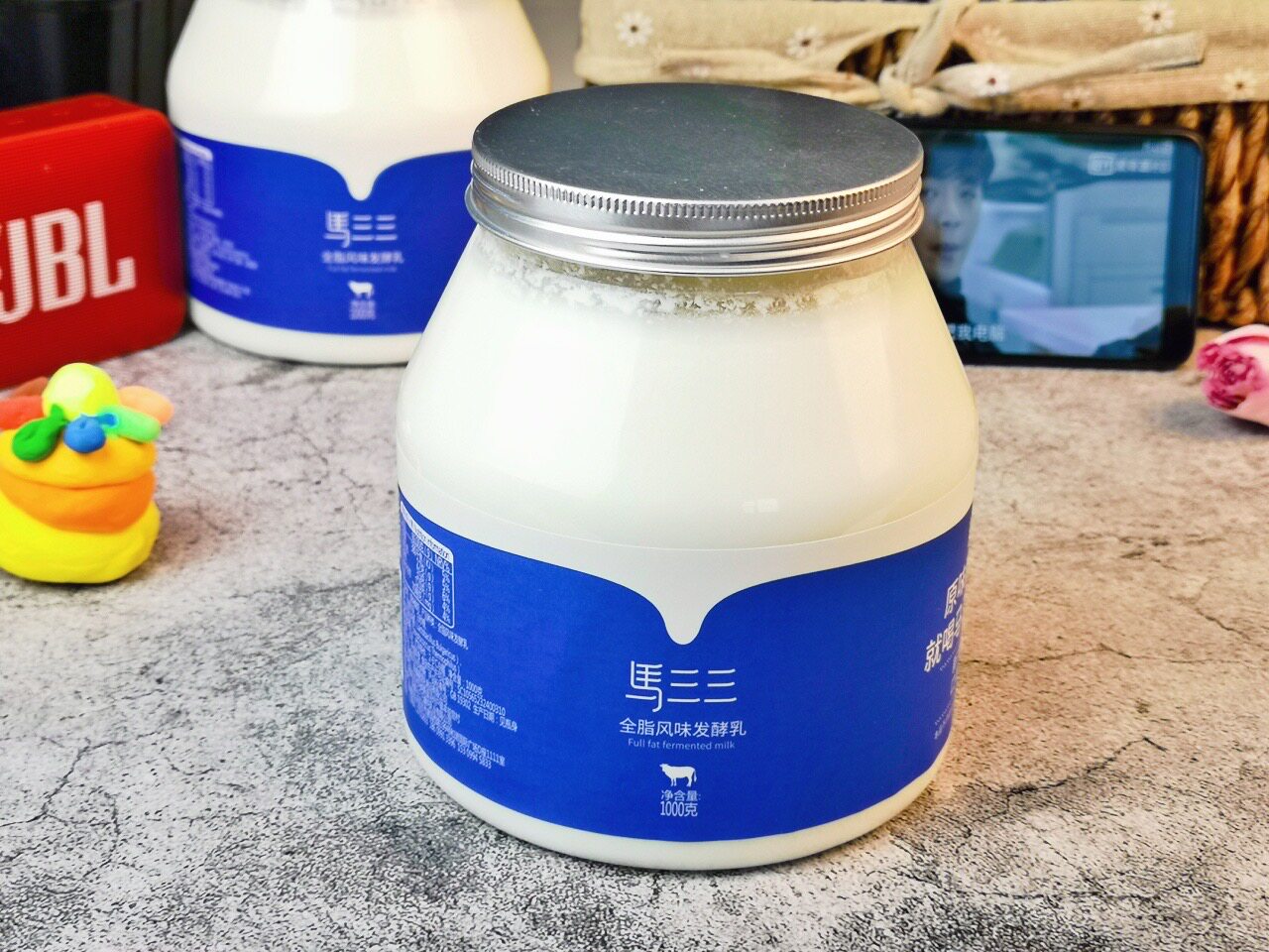 新疆添加易拉桶2kg酸牛奶早餐学生家庭马三三天然酸奶
