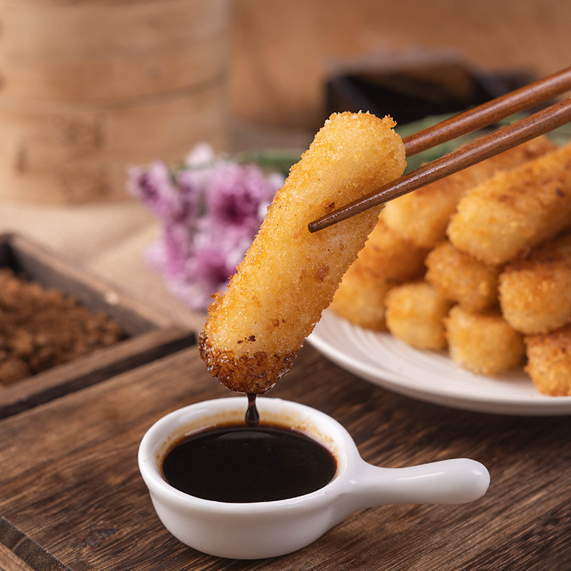 粮觅红糖糍粑半成品火锅店用手手工零食油炸小吃年糕