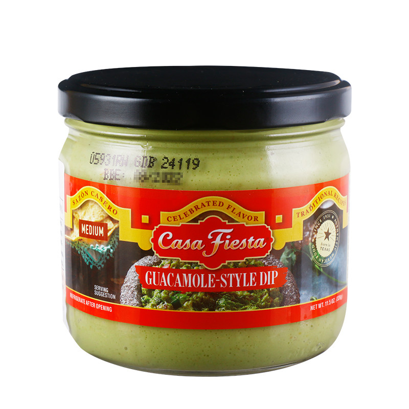 进口牛油果味酱鳄梨味酱326g墨西哥味面包沙拉酱taco酱guacamole
