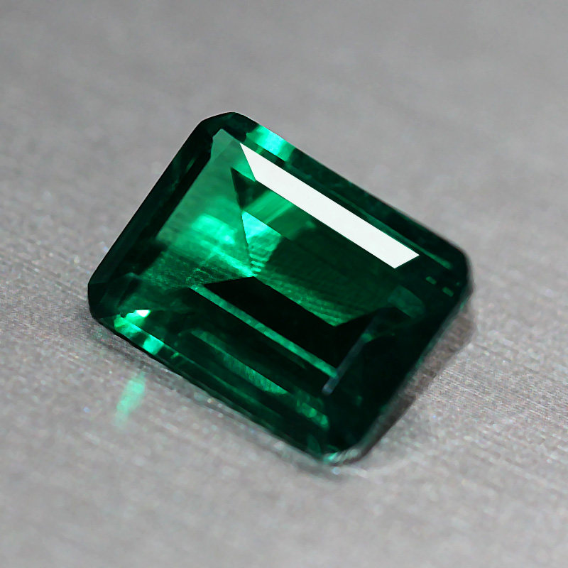 长方形祖母绿裸石沃顿哥伦比亚绿宝石绿碧玺色切割戒面其他