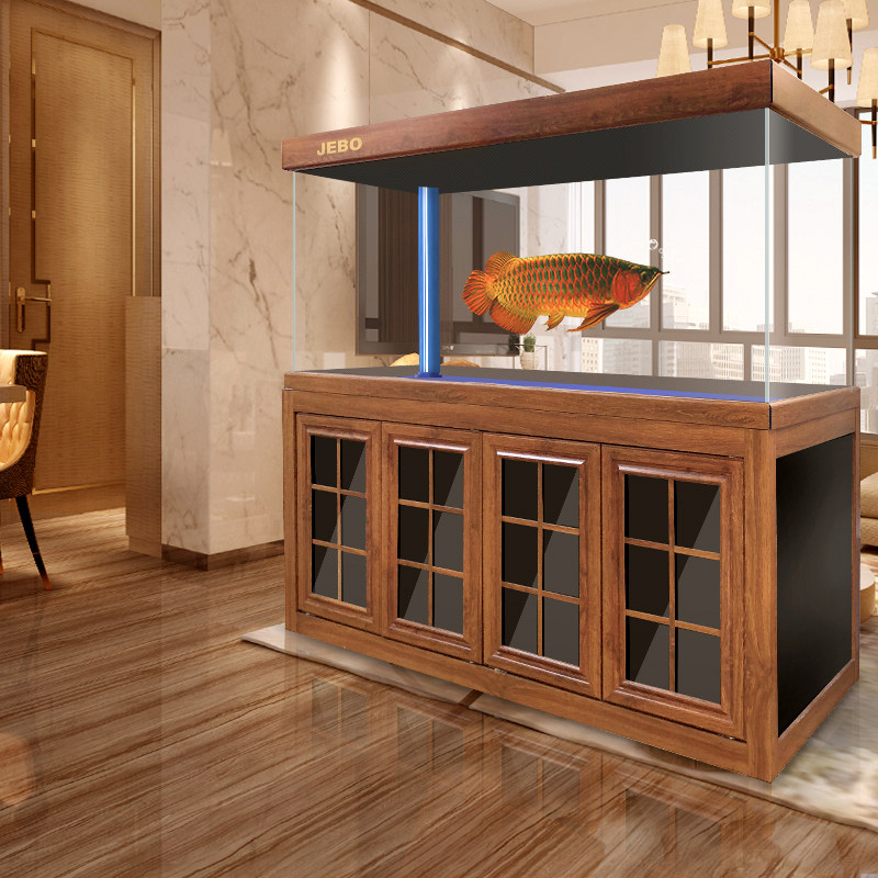 鱼缸佳宝玄关懒人换水大型中型家用玻璃宝超鱼缸