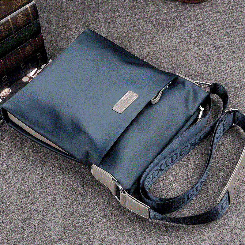 男包牛津布单肩包商务休闲斜挎包韩版男士包包帆布潮流男背包跨包