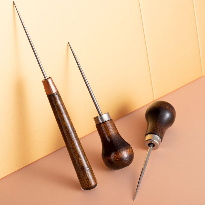 锥子超长木柄定位针锥老式钢针尖锐不锈钢不锈锥子