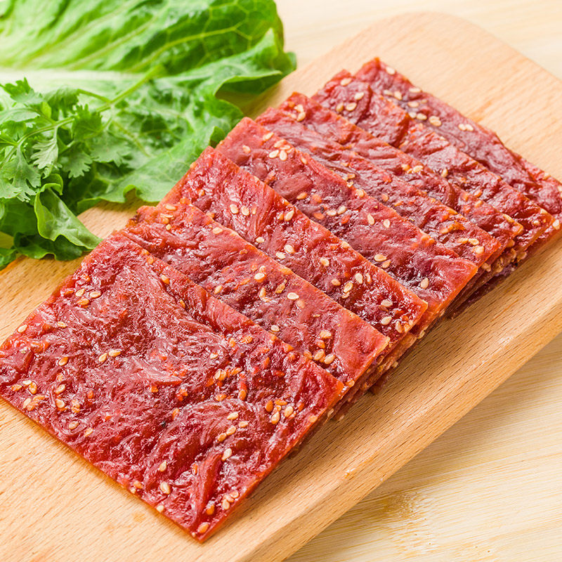 再一客 猪肉脯500g 散装猪肉干片1斤休闲零食小吃蜜汁味靖江特产