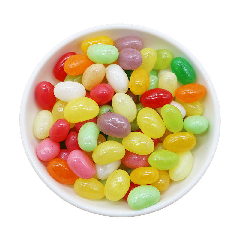徐福记彩豆果汁什锦水果果味橡皮软糖散装500g传统糖果