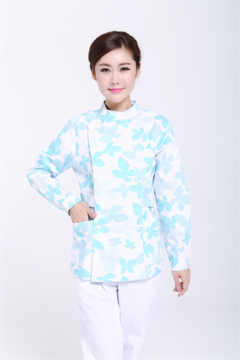 月嫂长袖护士分体套装春秋薄款修身妇产科护工医护制服