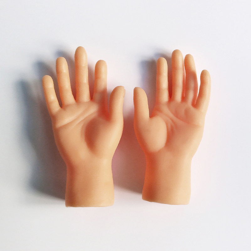 网红小手手指套抖音同款芭比小手模型玩具按摩假手掌逗猫迷你手套