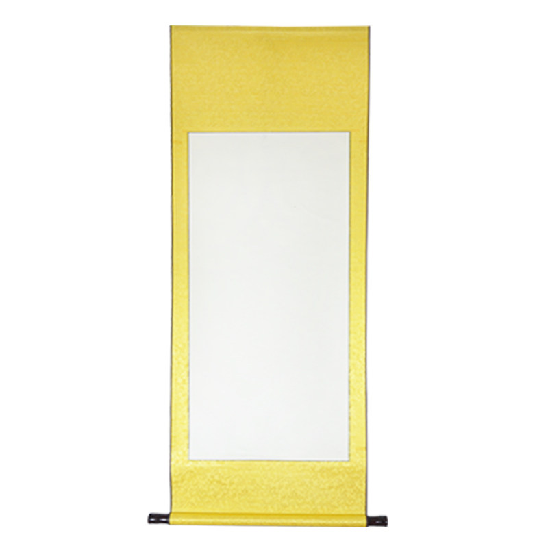 卷轴书画空白画轴宣纸挂轴绫裱锦绫宣纸