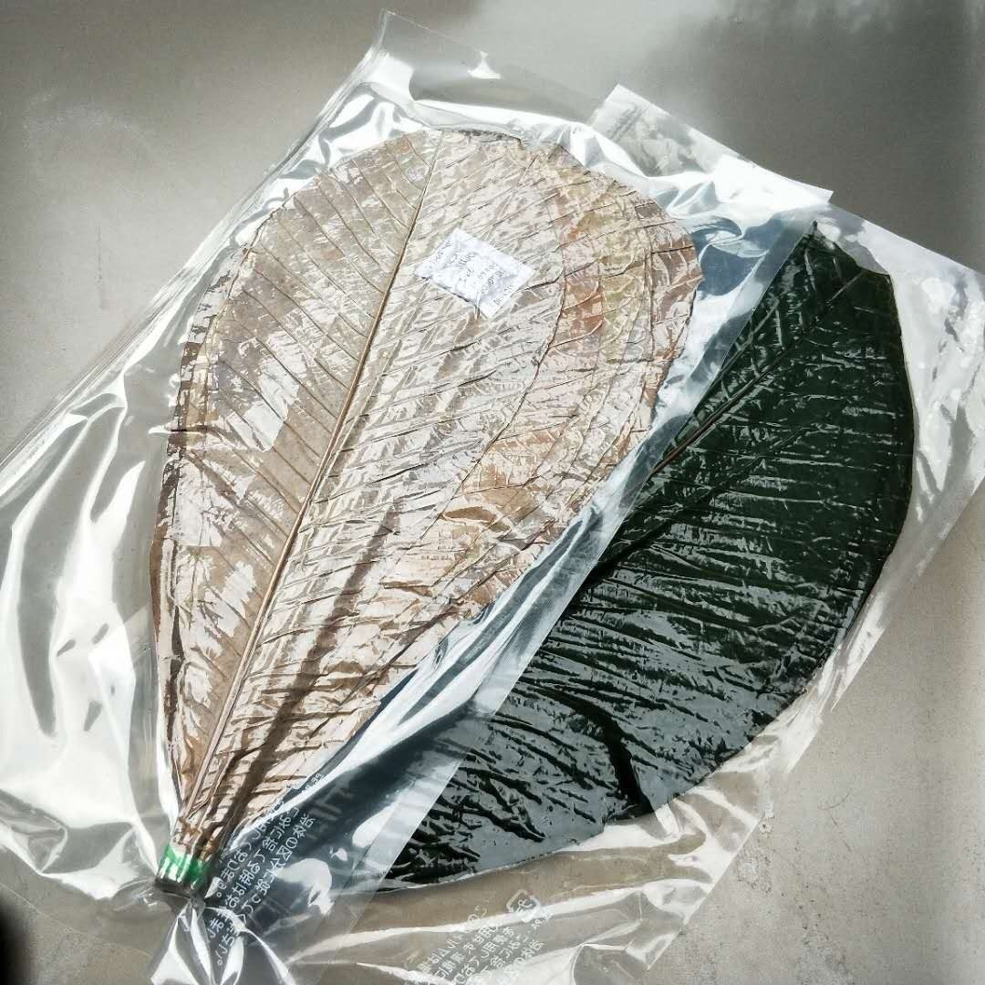 干朴叶蒲叶干燥寿司造型烧烤摆盘日式 意境装 饰烤