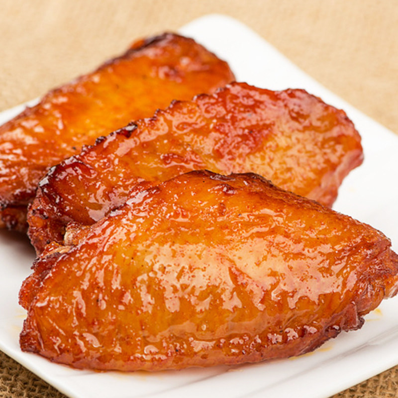 包邮圣美厨香烤奥尔良翅中1kg腌制生鲜冷冻半成品生鸡翅