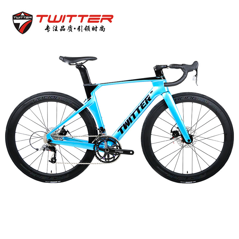 骓特跑车车把轮组赛车双碟单车碳纤维男女sram公路自行车