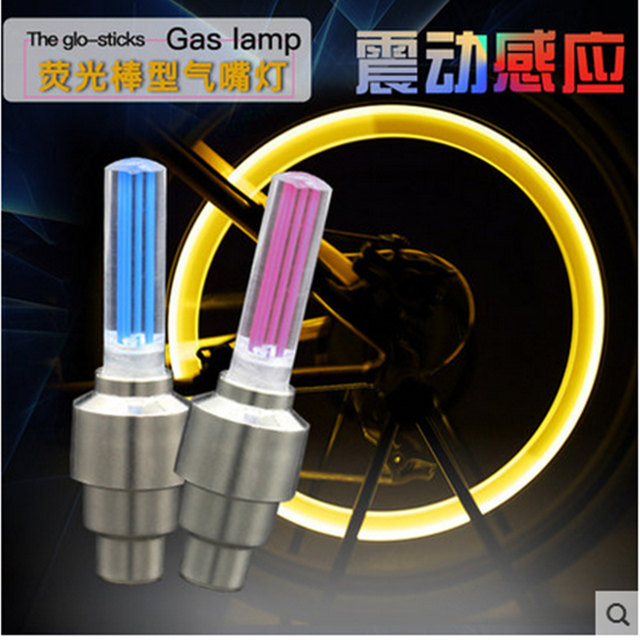 Bicycle gas nozzle valve lamp lights bicycle Motorcycles Wheels mountain bike riding equipment accessories colorful Bicycle gas nozzle valve lamp lights bicycle Motorcycles Wheels mountain bike riding equipment accessories colorful