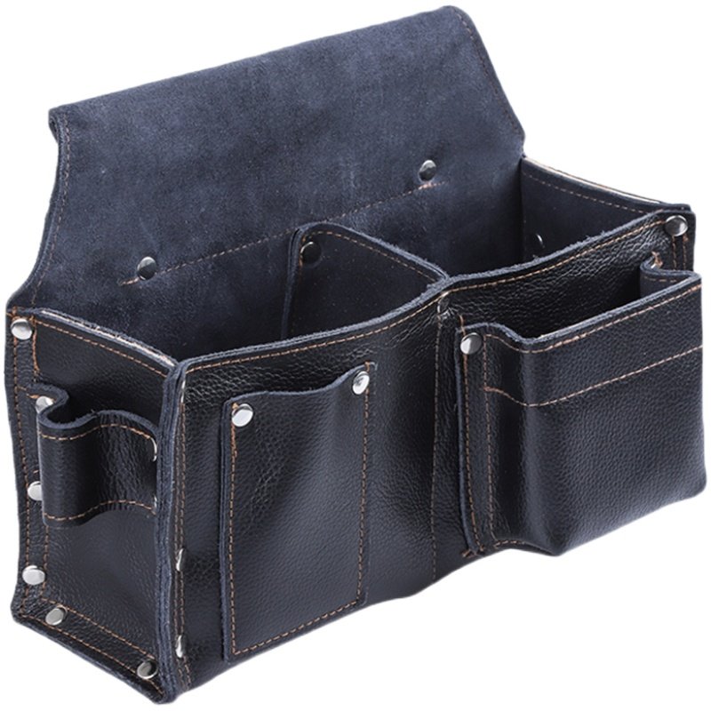 真皮牛皮钉包建筑木工专用耐磨腰带式腰包钉子包多功能腰兜工具包