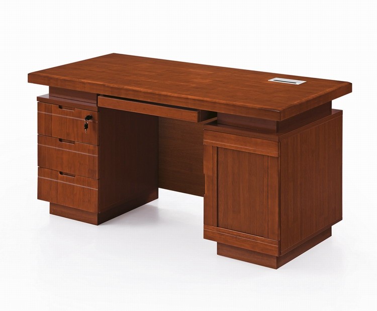 家用1.4米~1.6米实木电脑桌 橡木办公桌 原木书桌 时尚办公台s23