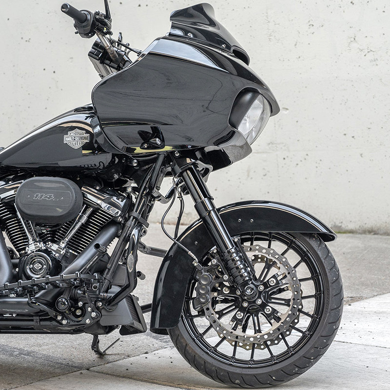 阿伦奈斯哈雷旅行改装前叉黑色套筒大道滑翔路其他摩托车用品