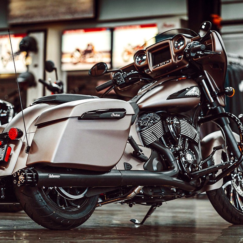 进口印第安挑战者首领黑马领地公路大师改装排气管摩托车排气管