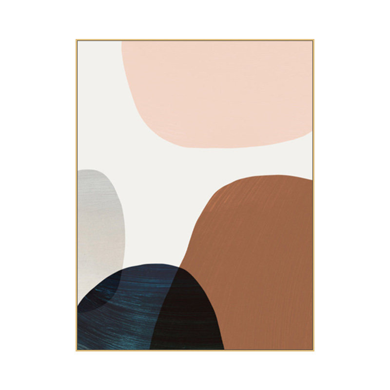 色块艺术抽象柠檬粉红色油画文艺暖色色系简约现代装饰画