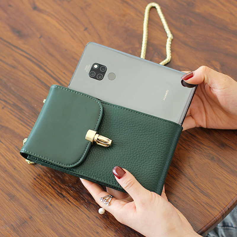 手机包女斜挎迷你小包包2020新款夏天真皮女包多功能竖款手机袋潮