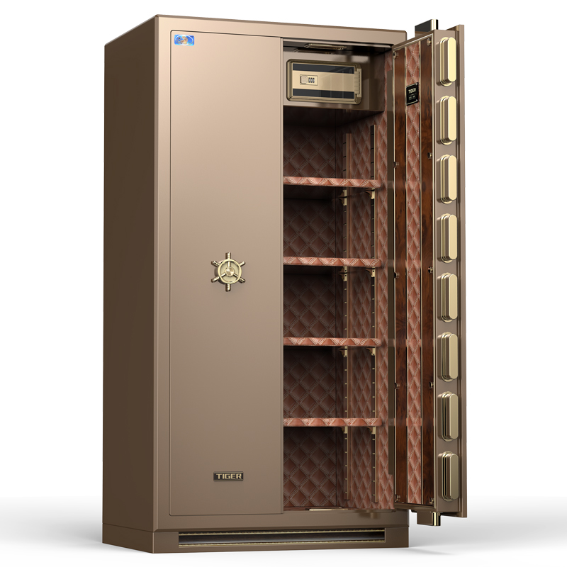 虎牌入墙重型高重型180cm暗室柜带收藏珠宝防盗保险箱
