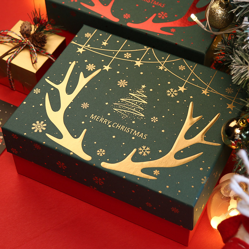 礼盒圣诞节包装高级礼物平安夜苹果糖果礼品盒创意糖盒