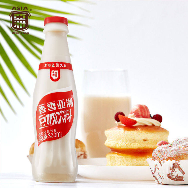 豆奶饮料香雪亚洲330ml瓶装整箱植物蛋白即饮植物蛋白饮料