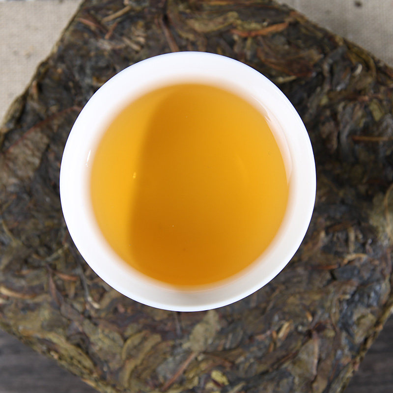 冰岛勐傣茶厂2016年黄金叶金叶250克普洱茶生茶砖茶普洱