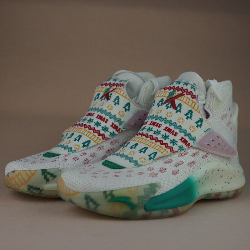 安踏男鞋新品汤普森五代kt5火龙果战靴宠物狗高帮篮篮球鞋