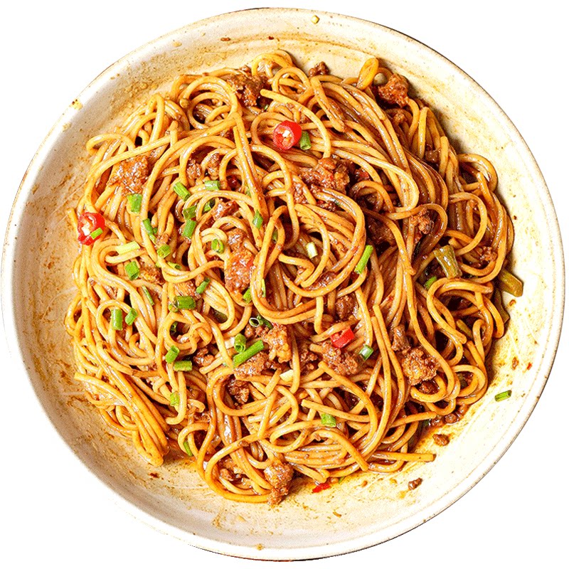 武汉杂酱热干炸酱面猪肉酱干碱面干拌面挂面面条