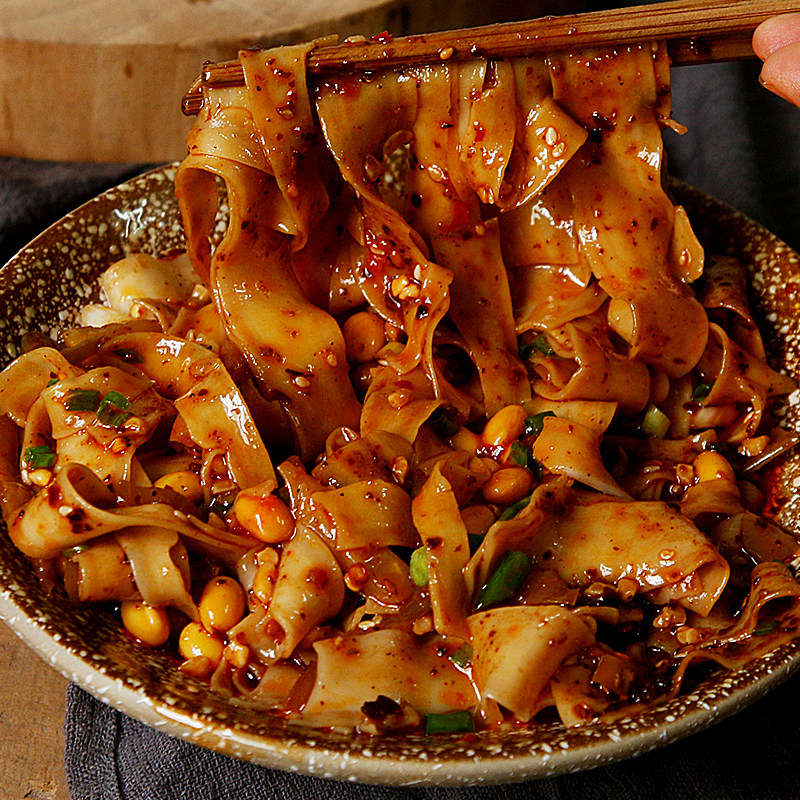 厨娘削面手工速食麻辣宽面干拌油泼面汤面带面条