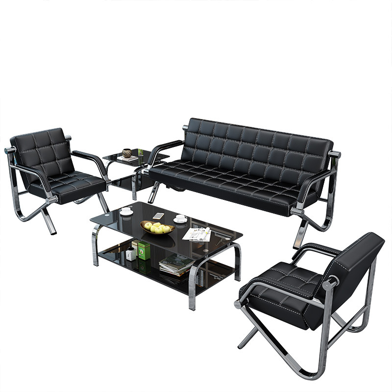 沙发办公茶几组合简约小户户型出租屋会客铁架沙发