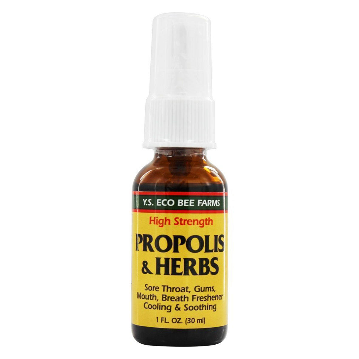 🐝ys organic bee farms蜂胶草本喷雾牙龈咽喉肿痛舒缓增强免疫抵抗