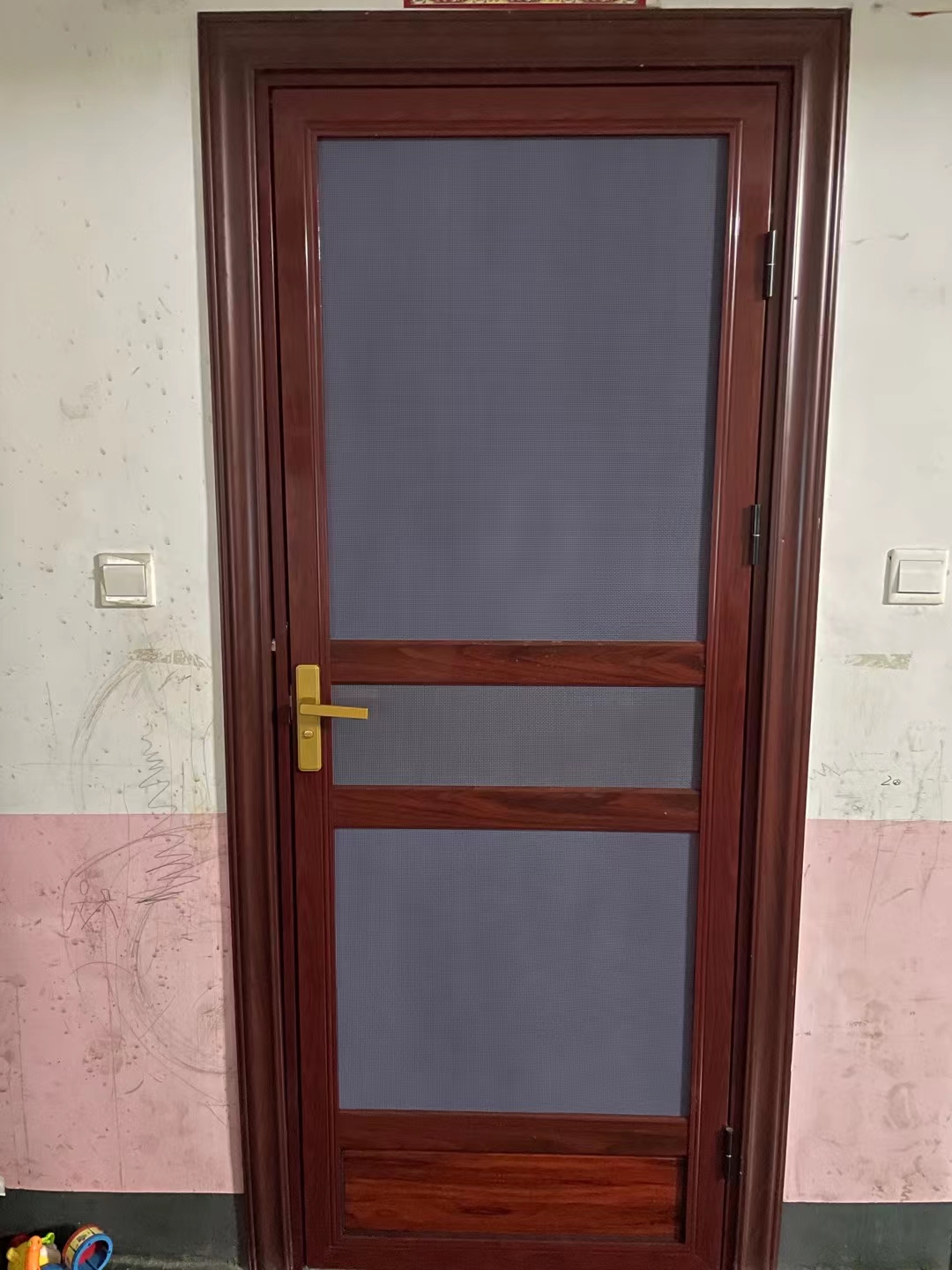 平开纱门纱窗入户带锁金刚砂大门双开定做蚊虫纱窗