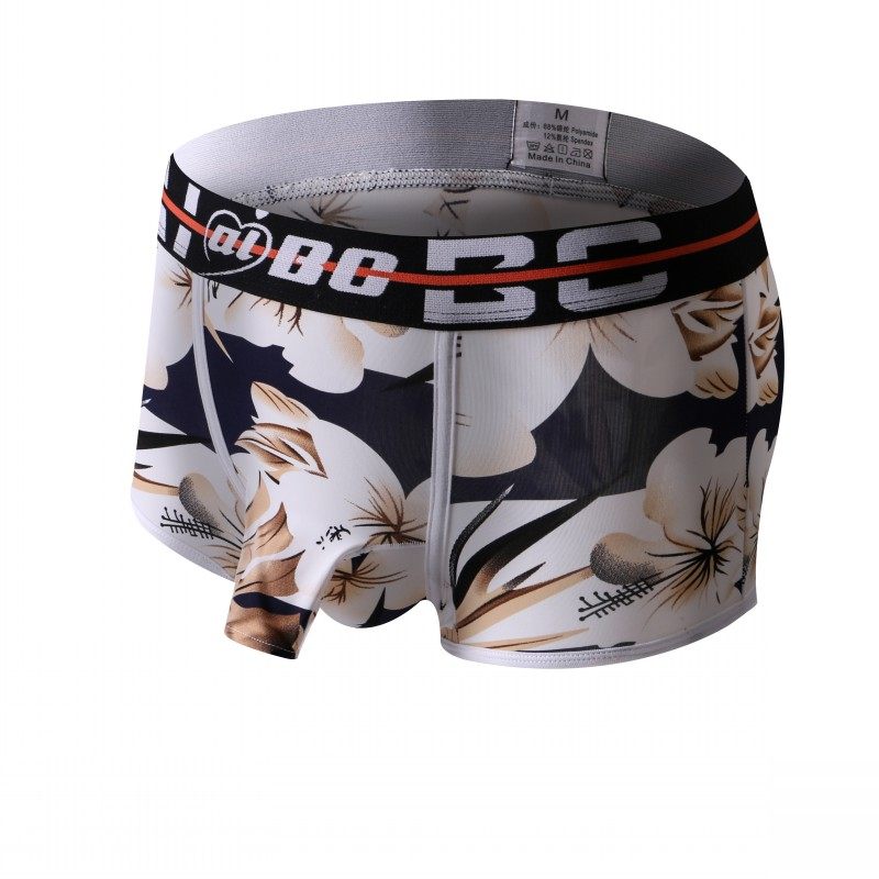 男士内裤冰丝象鼻平角裤前开口大象象鼻子透气透气性男平角内裤