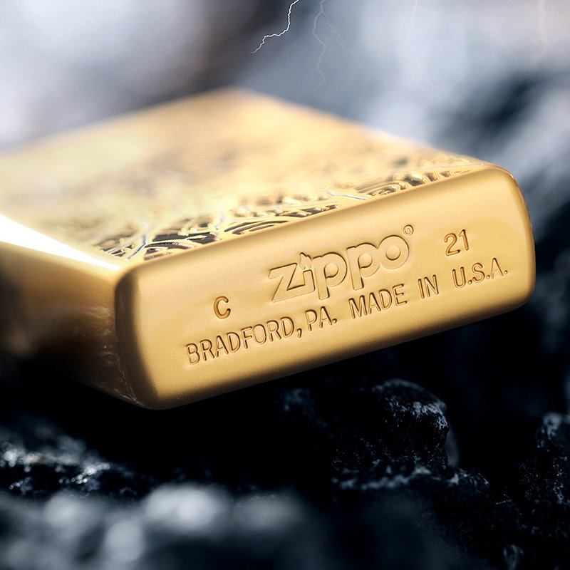 zippo打火机官方旗舰正版原装进口上古传奇雷震子男士zippo