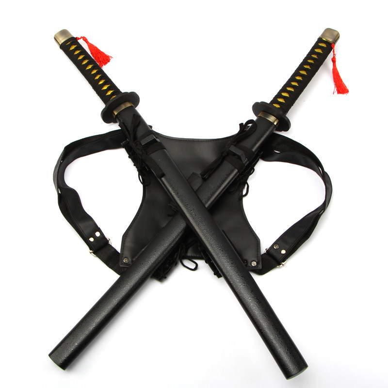 漫威漫画cos 死侍双刀 死侍刀 武器 动漫道具儿童玩具 全木质