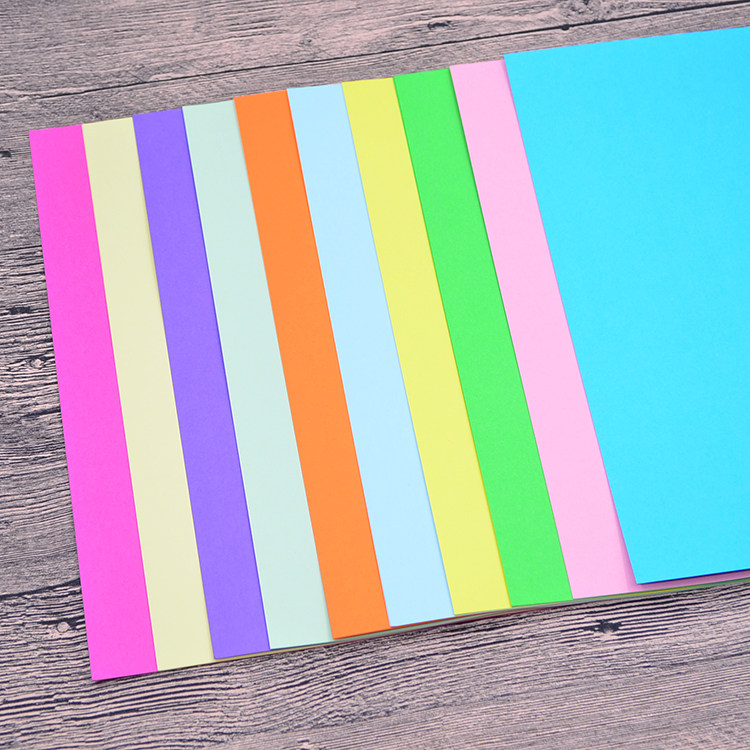 卡纸a4厚硬180g彩色一张创意手工手绘卡片折纸