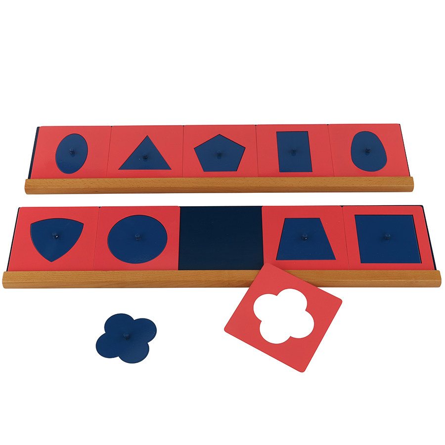 蒙氏蒙特蒙台梭利早教感官铁制几何嵌板铁片底座其它早教玩具类