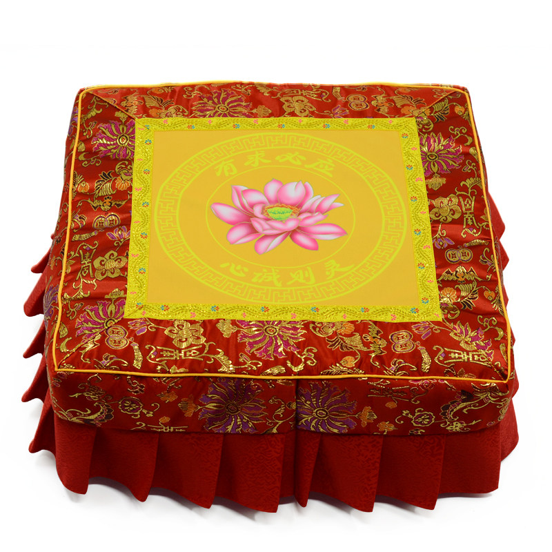 莲花拜佛九品九品莲拜垫拜凳磕头跪拜实木木神蒲团